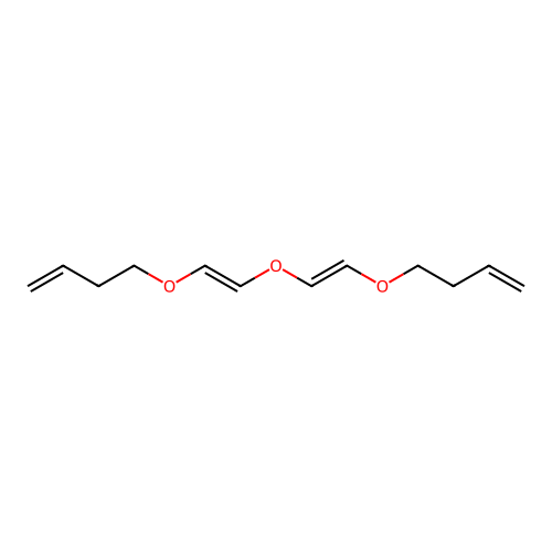 4-[(E)-2-[(E)-2-but-3-enoxyethenoxy]ethenoxy]but-1-ene structure
