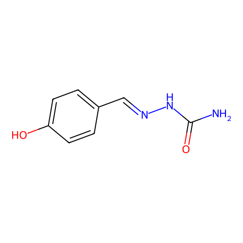 2-[(4-Hydroxyphenyl)methylene]hydrazinecarboxamide structure