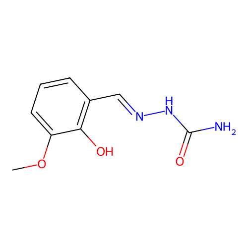o-Vanillinsemicarbazone structure