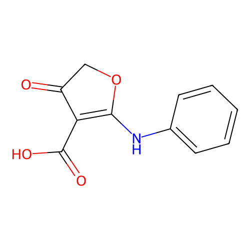 4-Oxo-2-(phenylamino)-4,5-dihydrofuran-3-carboxylic acid structure