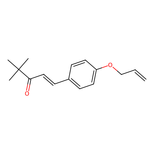 1-Penten-3-one, 4,4-dimethyl-1-(4-(2-propenyloxy)phenyl)- structure