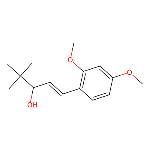 1-Penten-3-ol, 1-(2,4-dimethoxyphenyl)-4,4-dimethyl- structure