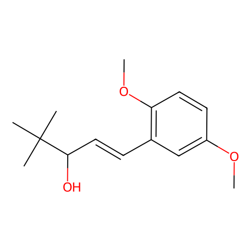 1-Penten-3-ol, 1-(2,5-dimethoxyphenyl)-4,4-dimethyl- structure