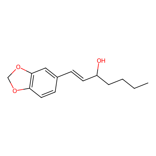 1-Hepten-3-ol, 1-(1,3-benzodioxol-5-yl)- structure