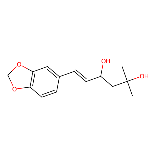 5-Hexene-2,4-diol, 6-(1,3-benzodioxol-5-yl)-2-methyl- structure