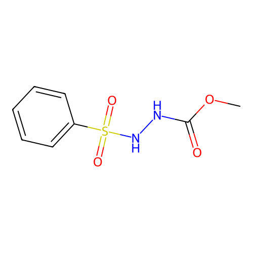 Hydrazinecarboxylic acid, 2-(phenylsulfonyl)-, methyl ester structure