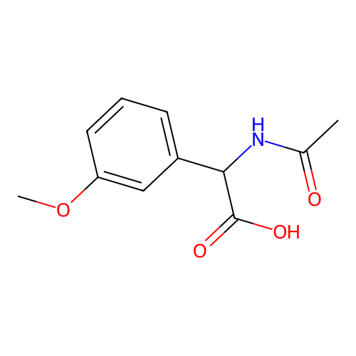 2-acetamido-2-(3-methoxyphenyl)acetic Acid structure