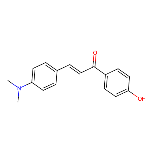 3-(4-(Dimethylamino)phenyl)-1-(4-hydroxyphenyl)prop-2-en-1-one structure