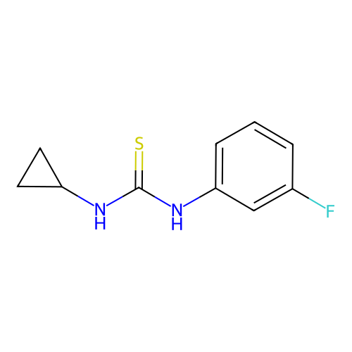 1-Cyclopropyl-3-(3-fluorophenyl)thiourea structure