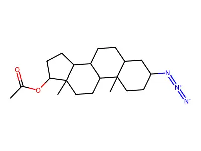3-Azidoandrostan-17-yl acetate structure