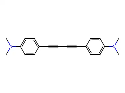 4,4'-(buta-1,3-diyne-1,4-diyl)bis(N,N-dimethylaniline) structure