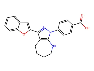 Benzoicacid,4-[3- -5,6,7,8-tetrahydropyrazolo[3,4-b]azepin-1 -yl]- structure