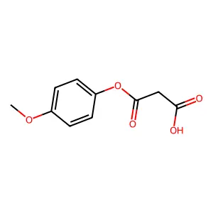 3-(4-Methoxyphenoxy)-3-oxopropanoic acid structure