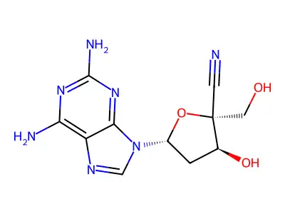4'-C-cyano dDAP structure