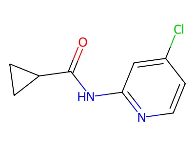 N-(4-chloropyridin-2-yl)cyclopropanecarboxamide structure