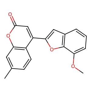 4-(7-Methoxy-1-benzofuran-2-yl)-7-methylchromen-2-one structure