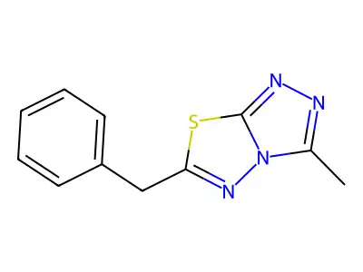 6-Benzyl-3-methyl-[1,2,4]triazolo[3,4-b][1,3,4]thiadiazole structure