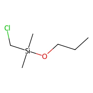(Chloromethyl)(dimethyl)propoxysilane structure