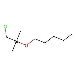 1-Dimethyl(chloromethyl)silyloxypentane structure