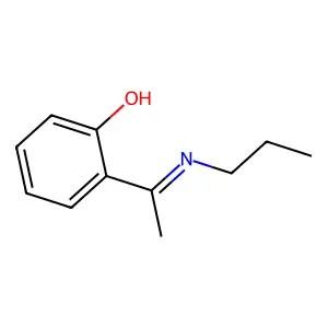 2-(C-methyl-N-propylcarbonimidoyl)phenol structure