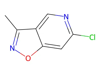6-Chloro-3-methyl-(1,2)oxazolo(4,5-c)pyridine structure