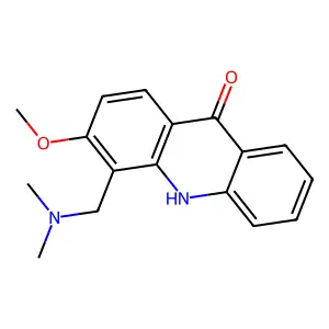 9-Acridanone, 4-(dimethylaminomethyl)-3-methoxy- structure