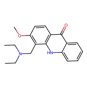 9-Acridanone, 4-(diethylaminomethyl)-3-methoxy- structure