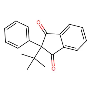 2-tert-Butyl-2-phenyl-1H-indene-1,3(2H)-dione structure