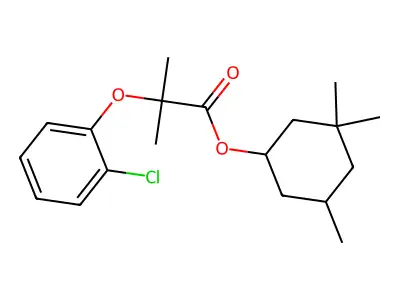 3,3,5-Trimethylcyclohexyl 2-(2-chlorophenoxy)-2-methylpropanoate structure