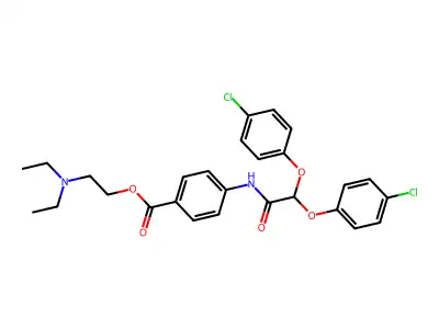 2-(Diethylamino)ethyl 4-((bis(4-chlorophenoxy)acetyl)amino)benzoate structure