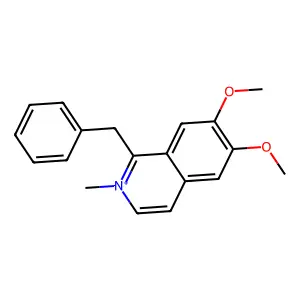 1-Benzyl-6,7-dimethoxy-2-methyl-2lambda(5)-isoquinoline structure