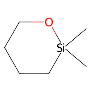 1-Oxa-2-silacyclohexane, 2,2-dimethyl- structure