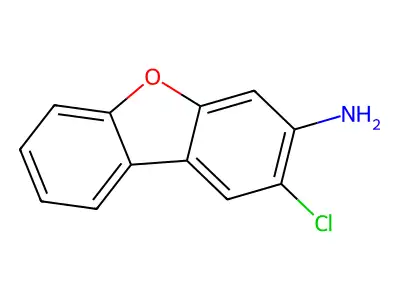 3-Amino-2-chlorodibenzofuran structure