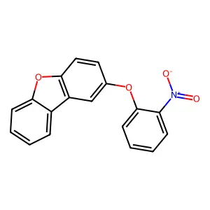 2-(2-Nitrophenoxy)dibenzofuran structure
