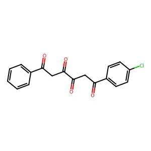 1-(4-Chlorophenyl)-6-phenyl-1,3,4,6-hexanetetrone structure