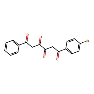 1-(4-Bromophenyl)-6-phenyl-1,3,4,6-hexanetetrone structure