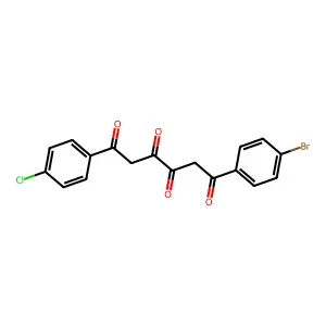 1-(4-Bromophenyl)-6-(4-chlorophenyl)-1,3,4,6-hexanetetrone structure