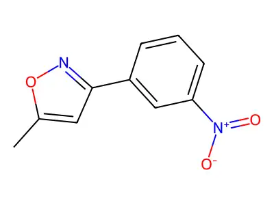 5-Methyl-3-(3-nitrophenyl)isoxazole structure