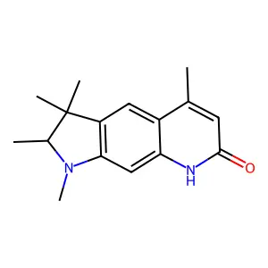 7H-Pyrrolo[3,2-g]quinolin-7-one, 1,2,3,8-tetrahydro-1,2,3,3,5-pentamethyl- structure