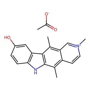 Elliptinium Acetate structure