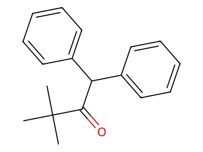 3,3-Dimethyl-1,1-diphenyl-2-butanone structure