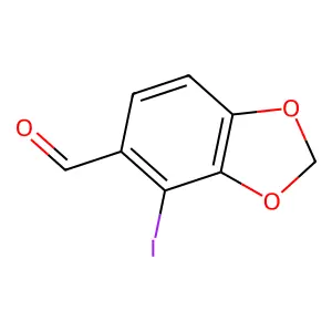 4-碘苯并[d][1,3]二氧杂环戊烯-5-甲醛 structure