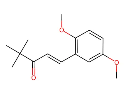 1-(2,5-Dimethoxyphenyl)-4,4-dimethylpent-1-en-3-one structure