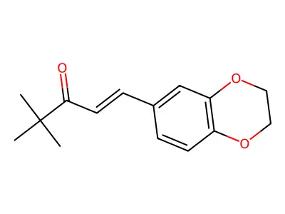 1-(2,3-Dihydro-1,4-benzodioxin-6-yl)-4,4-dimethyl-1-penten-3-one structure