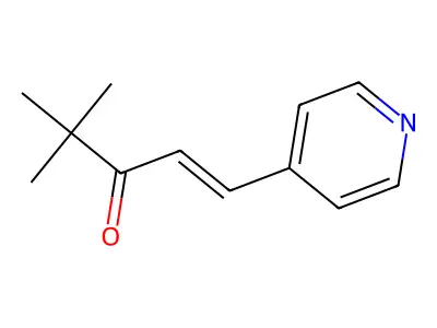 1-tert-Butyl-3-(4-pyridyl)-2-propene-1-one structure