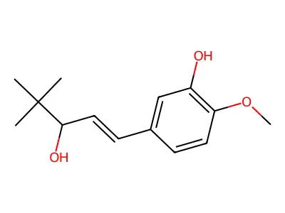 5-(3-Hydroxy-4,4-dimethylpent-1-enyl)-2-methoxyphenol structure