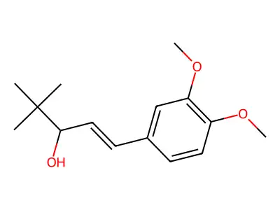 1-(3,4-Dimethoxyphenyl)-4,4-dimethyl-1-penten-3-ol structure