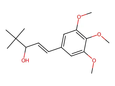 1-(3,4,5-Trimethoxyphenyl)-4,4-dimethyl-1-penten-3-ol structure