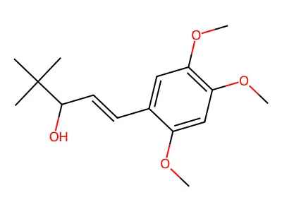 1-(2,4,5-Trimethoxyphenyl)-4,4-dimethyl-1-penten-3-ol structure