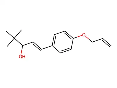 1-[4-(Allyloxy)phenyl]-4,4-dimethyl-1-penten-3-ol structure